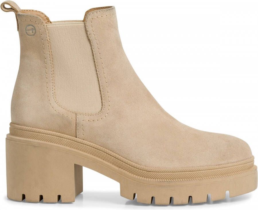 Tamaris Beige Casual Gesloten Enkellaarzen Beige Dames