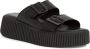 Tamaris Zwarte Open Casual Slippers Vrouwen Black Dames - Thumbnail 1