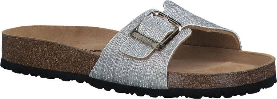 Tamaris Slippers zomerschoen slippers in metallic-look