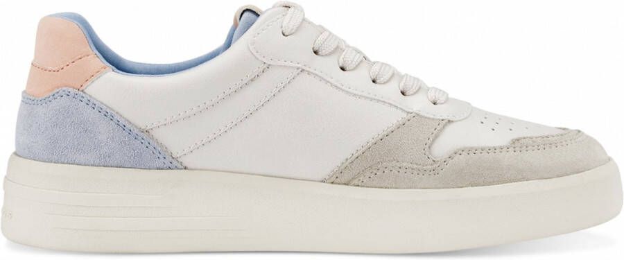 Tamaris Witte Leren Sneakers voor Vrouwen White Dames