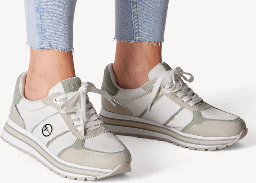 Tamaris Stijlvolle Sneakers voor Vrouwen Beige Dames