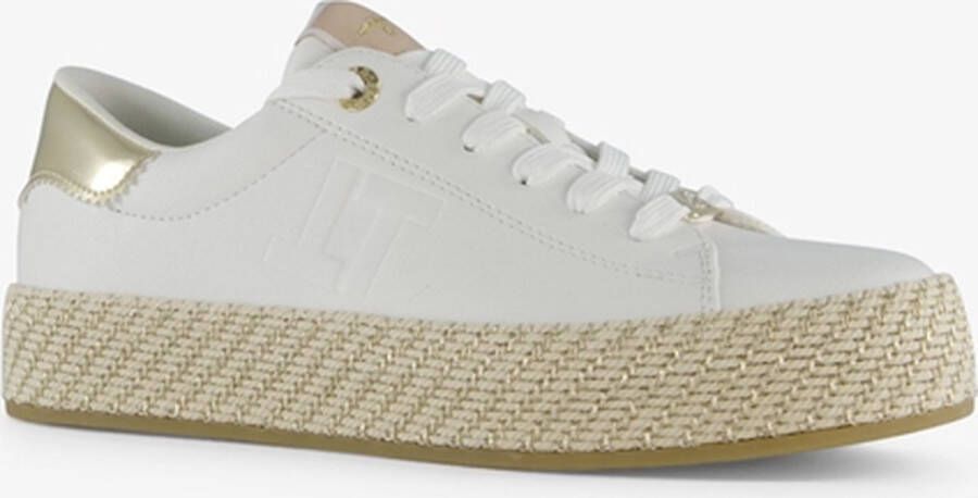 Tamaris dames sneakers wit goud