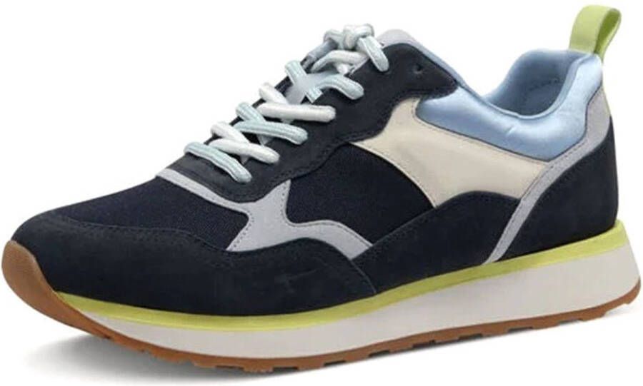 Tamaris dames sportschoenen 1-23741-43 890 damesschoenen M2374143 blauw