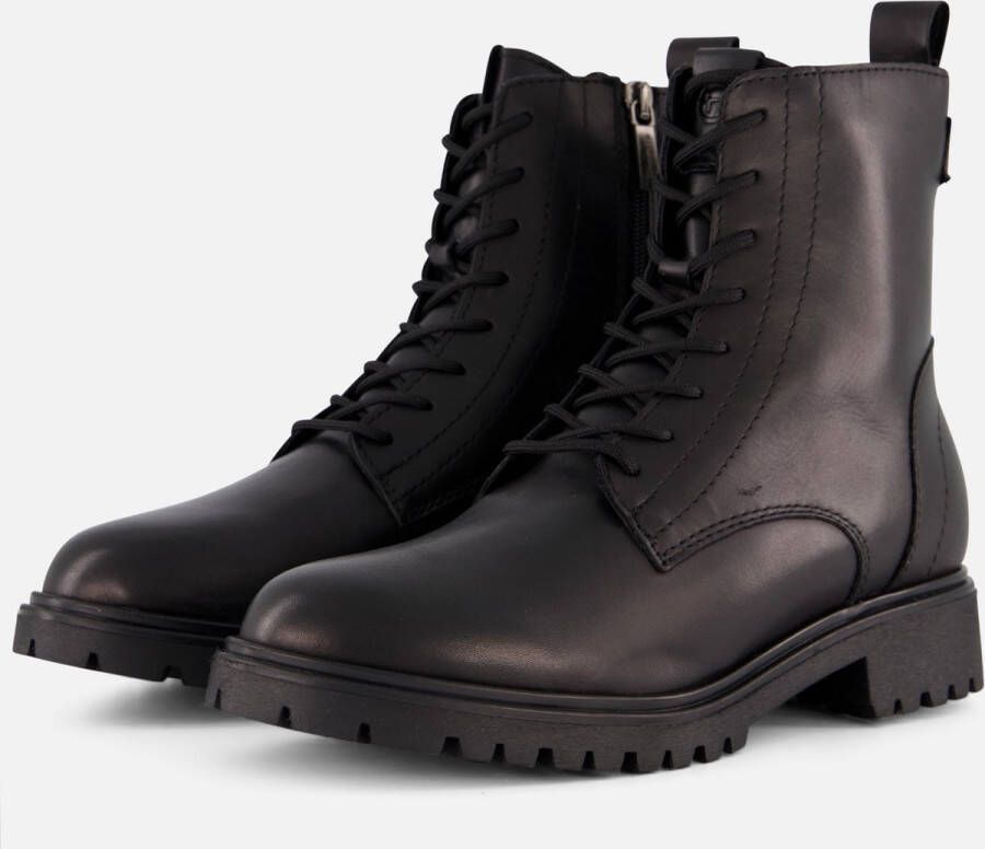 Tamaris Veterboots van leer met treklus