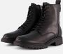 Tamaris Veterboots van leer met treklus - Thumbnail 1