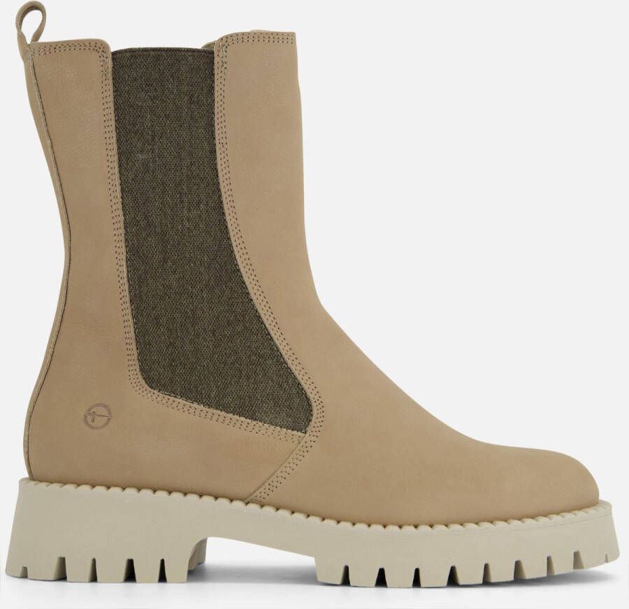 Tamaris -Dames WL Boot-LWG-taupe- uitneembare zool