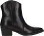 Tamaris Stevige Westernboot van Zwart Leer Black Dames - Thumbnail 1