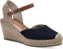 Tamaris Blauwe Suède Espadrille Sleehak Sandaal Multicolor - Thumbnail 5