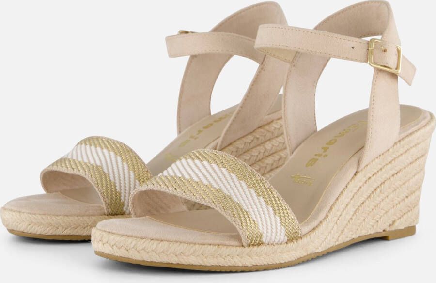 Tamaris Espadrilles beige Textiel Dames