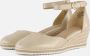 Tamaris Gouden Champagne Leren Espadrille met Klittenband Yellow Dames - Thumbnail 1