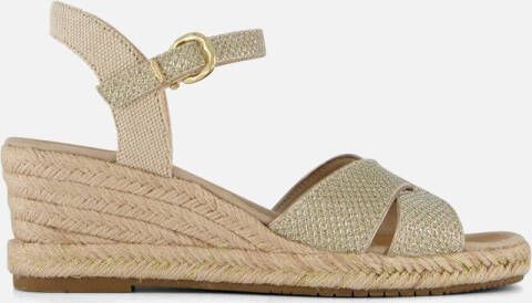 Tamaris Espadrilles goud Textiel Dames