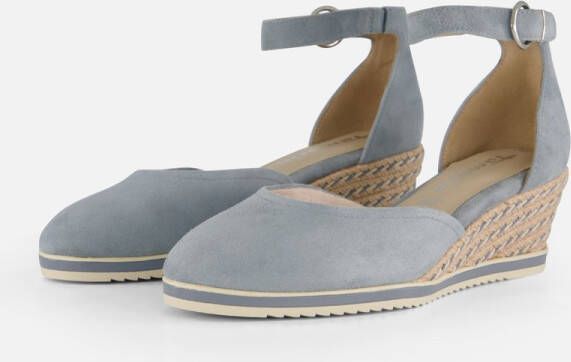 Tamaris Espadrilles Sleehak blauw Leer Dames