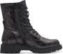 Tamaris Leopard Veterboots zwart Textiel - Thumbnail 6