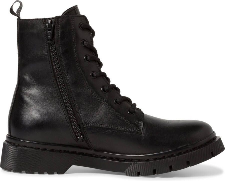 Tamaris Veterschoenen lace-up ankle boots chunky boots with logo-printed pull tab