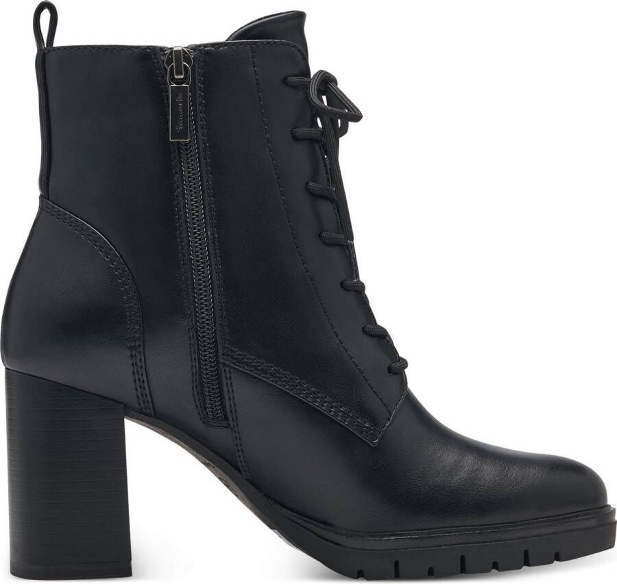 Tamaris ESSENTIALS -Dames Lace Boot Heel-Tamaris Vegan-zwart - Foto 1