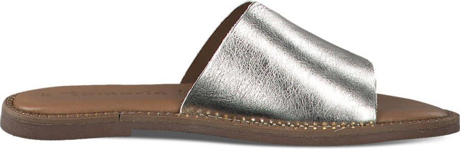 Tamaris Metallic Zilver Glitter Sandaal voor Dames Gray Dames