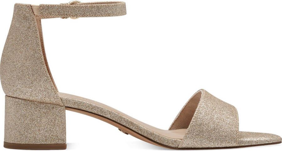 Tamaris Glitter Goud Vegan Sandalette Multicolor Dames