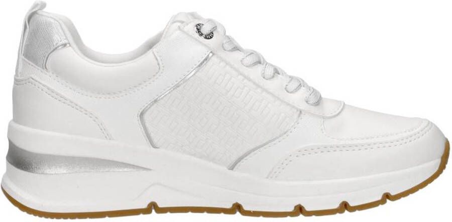 Tamaris Witte Zilveren Sneakers Vrouwen Volwassen White Dames