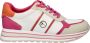 Tamaris Vegan Sneaker met Roze en Oranje Accents Multicolor Dames - Thumbnail 1