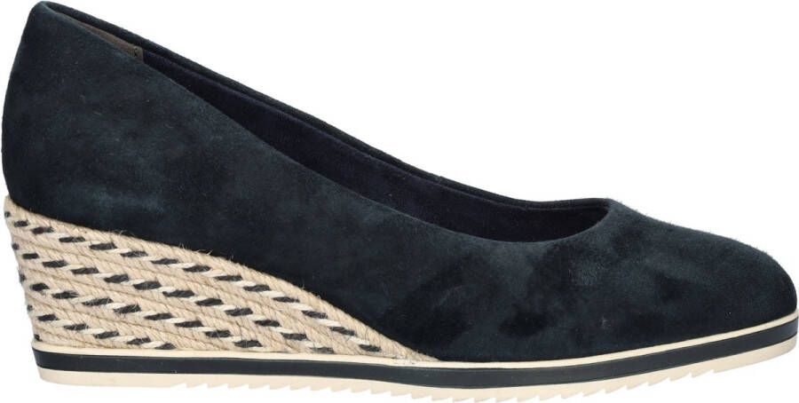 Tamaris Pumps met sleehak instapschoen lage schoen jute-koord aan de wig-hak in smalle vorm