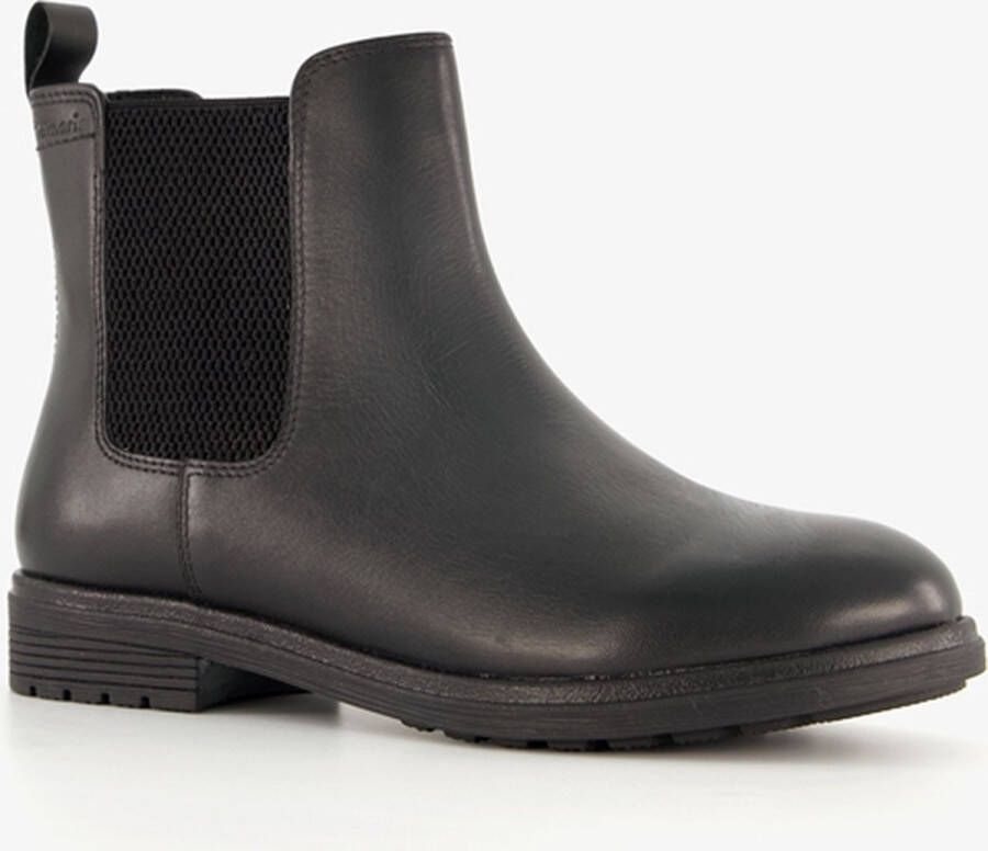 Tamaris lage dames chelsea boots zwart