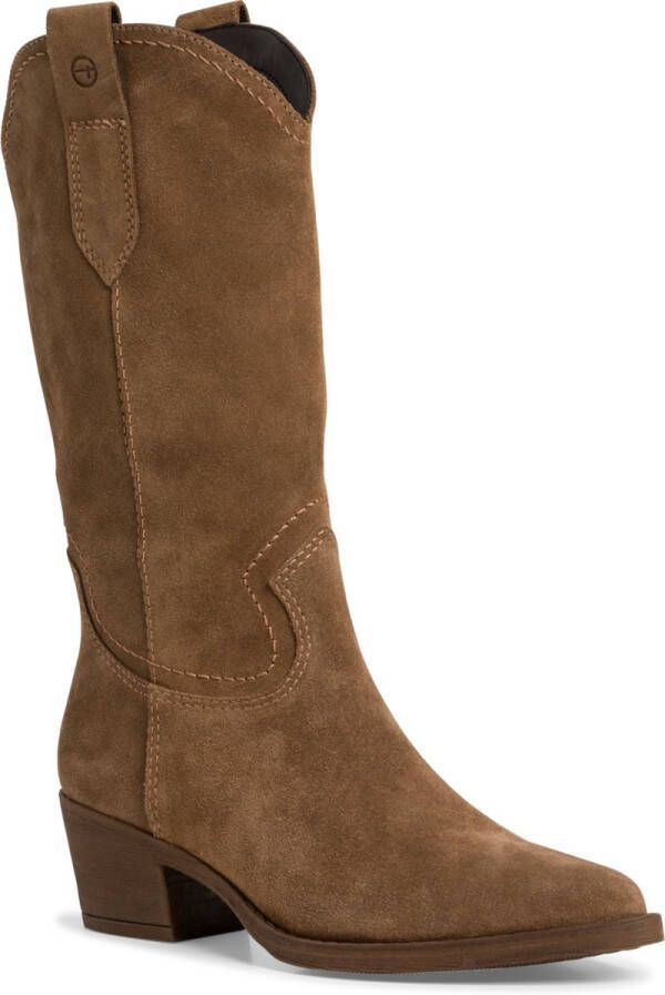 Tamaris Western-stijl Suède Laars voor Dames Brown Dames