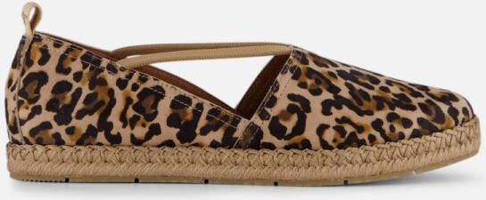 Tamaris Leopard Espadrilles bruin Leer