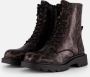 Tamaris Leopard Veterboots zwart Textiel - Thumbnail 1