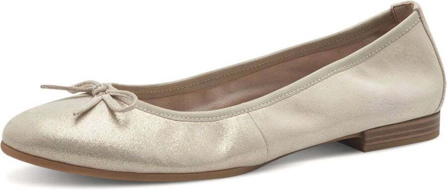 Tamaris leren ballerina 1-22116-41 179 damesschoenen M2211641 champagne