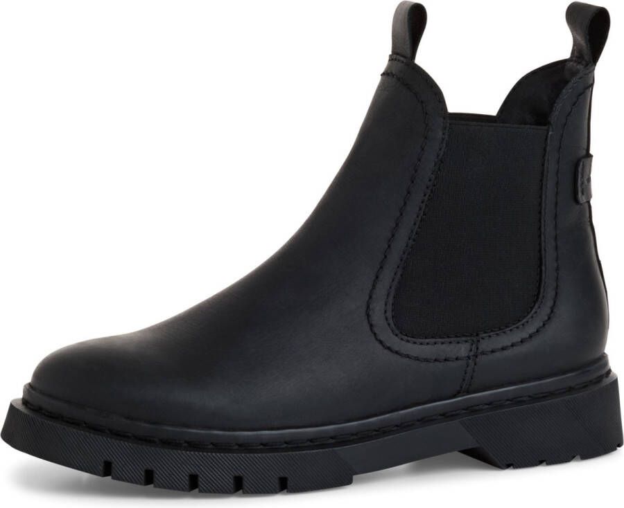 Tamaris Chelsea-boots blokhak instap laarzen enkellaars met twee aantrekloopjes