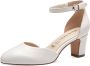 Tamaris leren pumps 1-22401-42 117 dames damesschoenen M2240142 White Leather - Thumbnail 1