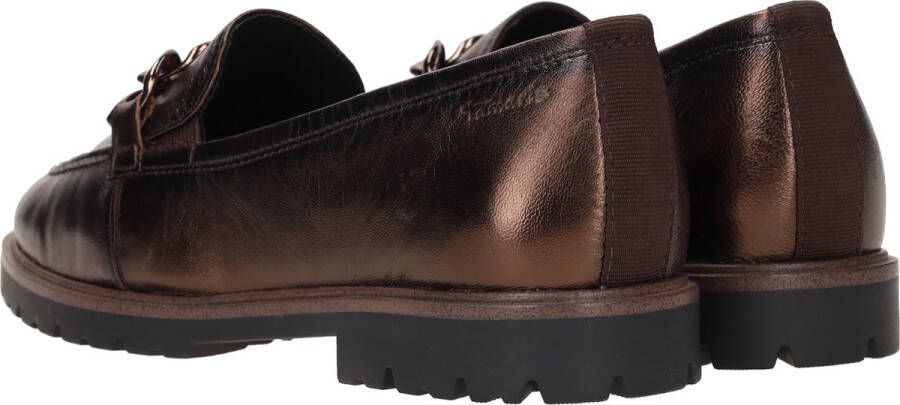 Tamaris Metallic Loafer voor Dames Brown Dames