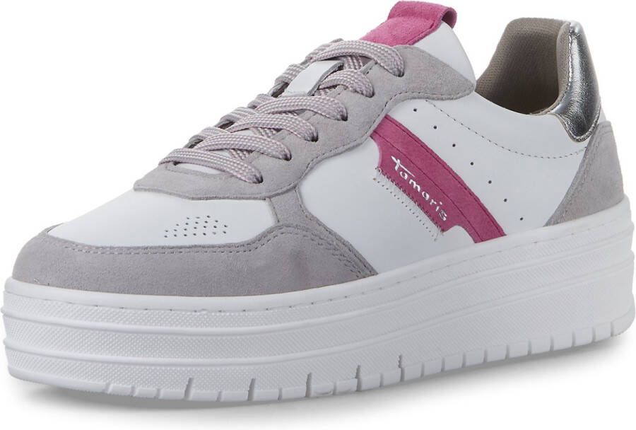 Tamaris Low Top Sneaker 1-23773-43 248 Damesschoenen M2377343 grijs