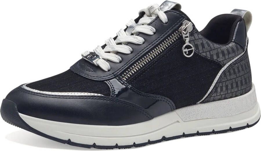 Tamaris Low Top Sneaker Dames 1-23732-41 8A0 Dames Vegan M2373241 Donkerblauw