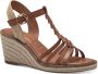 Tamaris Comfortabele sleehak sandalen met stijlvolle details Brown Dames - Thumbnail 8