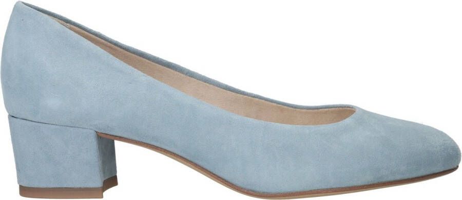 Tamaris Lichtblauwe Suède Comfort Pump Blue Dames