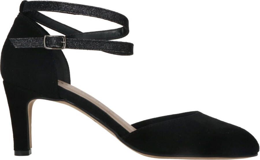 Tamaris Stijlvolle Suède Hoge Hak Sandalen Black