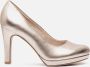 Tamaris Gouden synthetische pumps voor dames Beige Dames - Thumbnail 1