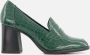 Tamaris Groene Krokodillenprint Pump Green Heren - Thumbnail 1