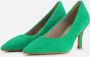 Tamaris Suède Groene Trendy Hakken Pumps Green Dames - Thumbnail 1