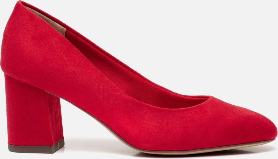 Tamaris Elegante rode suède pumps voor dames Red Dames