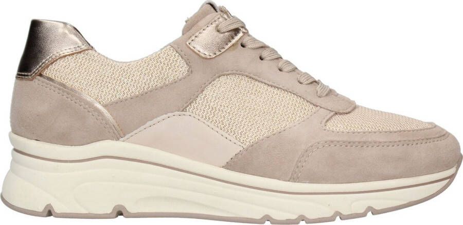 Tamaris Glam Com Sneakers beige Imitatieleer Dames