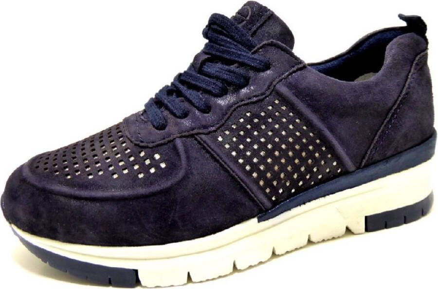 Tamaris Sneakers met sleehak Pure Relax met metallicglans