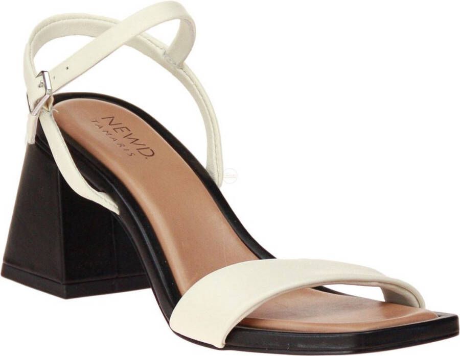 Tamaris Zwarte Elegante Open Platte Sandalen Black Dames