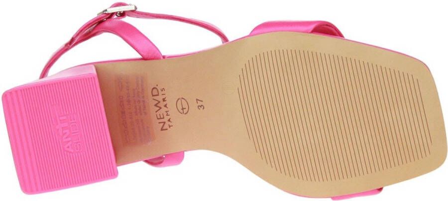 Tamaris Roze Open Platte Sandalen Vrouwen Pink Dames