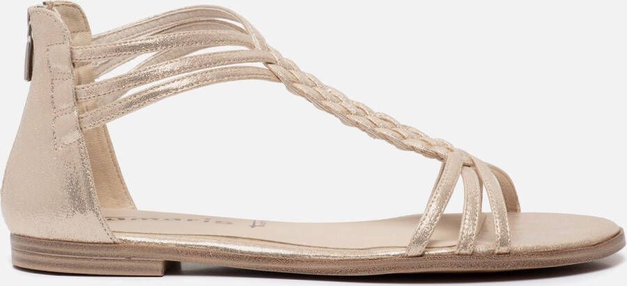 Tamaris Veelzijdige Sandalette met Anti-Slide Hak en Touch-it Zool Beige Dames