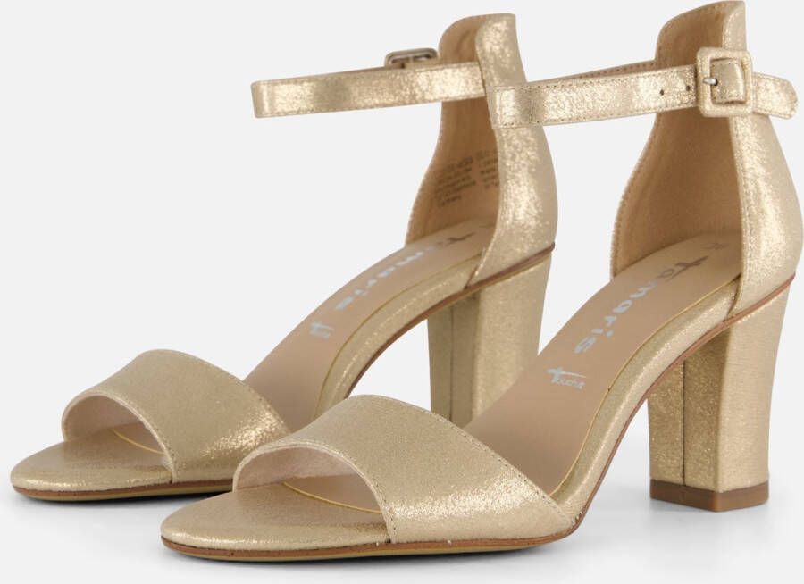 Tamaris Sandalen goud Textiel Dames