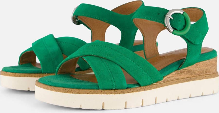 Tamaris Sandalen groen Suede Dames