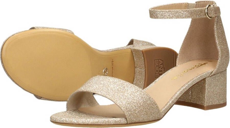 Tamaris Glitter Goud Vegan Sandalette Multicolor Dames