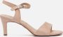 Tamaris sandalen met hak beige Textiel Dames - Thumbnail 1